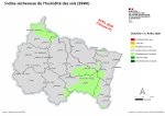 Vignette Image 1 :  Indice s&eacute;cheresse de l'humidit&eacute; des sols - avril 2026 - d&eacute;cade 1 