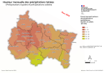 Vignette Image 4 : Cumul mensuel des hauteurs de précipitations totales - mars 2025