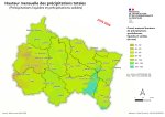 Vignette Image 7 : Cumul mensuel des hauteurs de précipitations totales - juin 2025