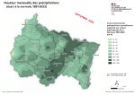 Vignette Image 5 : Hauteur mensuelle des précipitations (écart à la Normale, 1991 - 2023) - septembre 2025