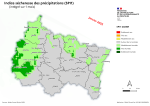 Vignette Image 2 : En janvier 2025 dans le Grand Est, l'indice sécheresse des précipitation est globalement autour de la Normale. Toutefois les fortes précipitations dans les départements de l'Aube, de la Marne, des Ardennes, de la Moselle et du Bas-rhin y ont fait évoluer cet indice : passant à modérément humide voir très humide.