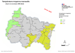 Vignette Image 2 : Température moyenne mensuelle (écart à la normale 1991-2023) - janvier 2025