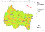 Vignette Image 1 : Températures moyennes minimales en décembre 2024 dans le Grand Est proche des températures minimales de décembre de la Normale dans l'essentiel de la Région, supérieure à 1 voir 3°C dans les vallées et plaines.