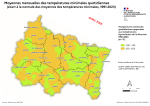 Vignette Image 5 : Moyenne mensuelle des minimas quotidiens (écart à la Normale, 1950-1923) - avril 2025