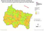 Vignette Image 7 : Moyenne mensuelle des minimas quotidiens (&eacute;cart &agrave; la Normale, 1990-1923) - juillet 2026